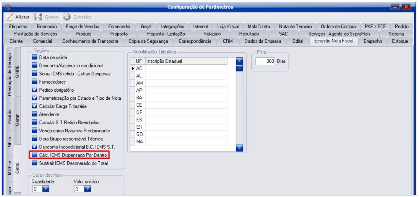 Parametro calculo ICMS dispensado por dentro.jpg